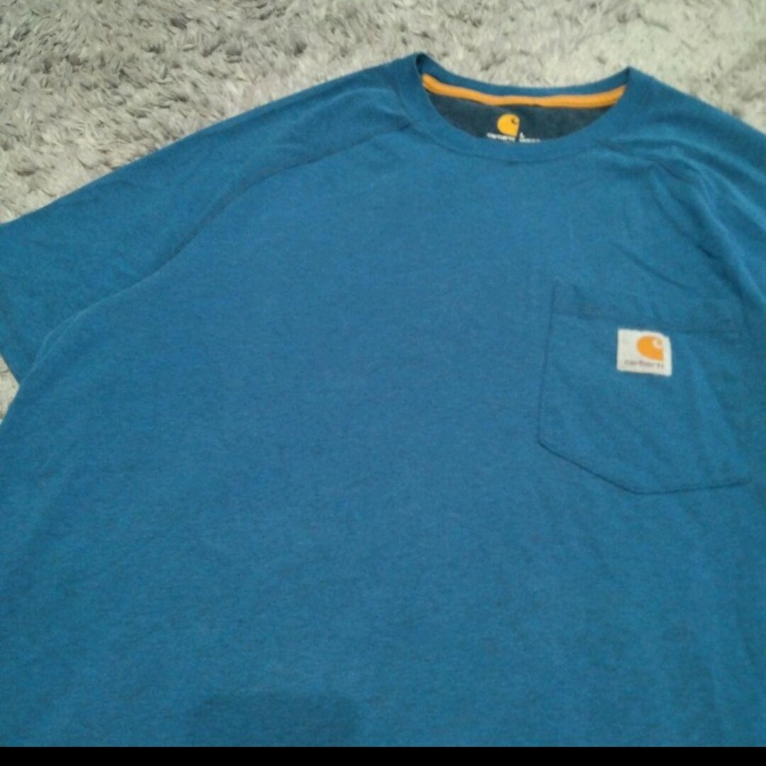 carhartt(カーハート)のCarhartt ワンポイントボックスロゴ　クルーネック Tシャツ メンズのトップス(Tシャツ/カットソー(半袖/袖なし))の商品写真