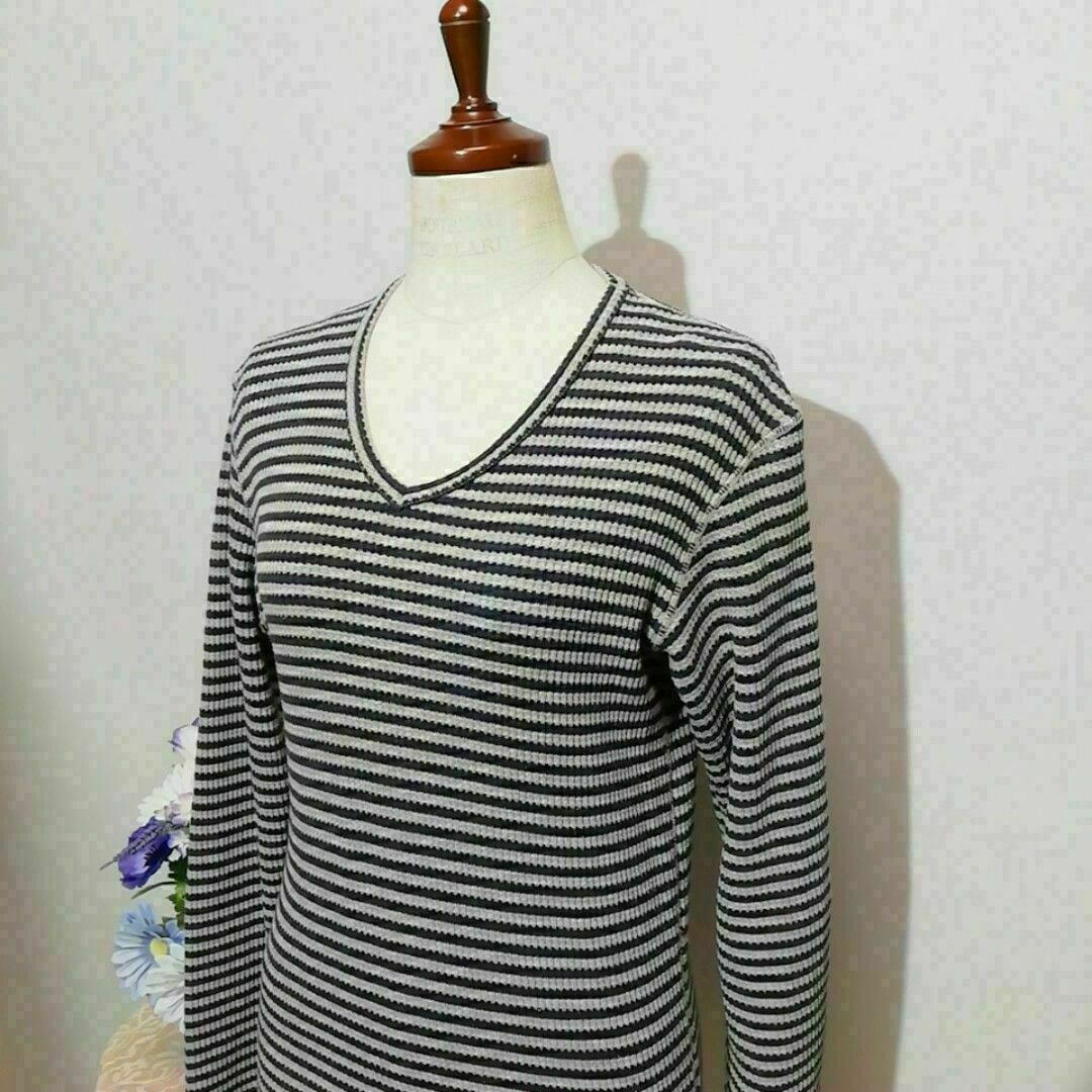 AZUL by moussy(アズールバイマウジー)の極上美品　アズールバイマウジー　セーター　ボーダー柄系　Мサイズ レディースのトップス(ニット/セーター)の商品写真