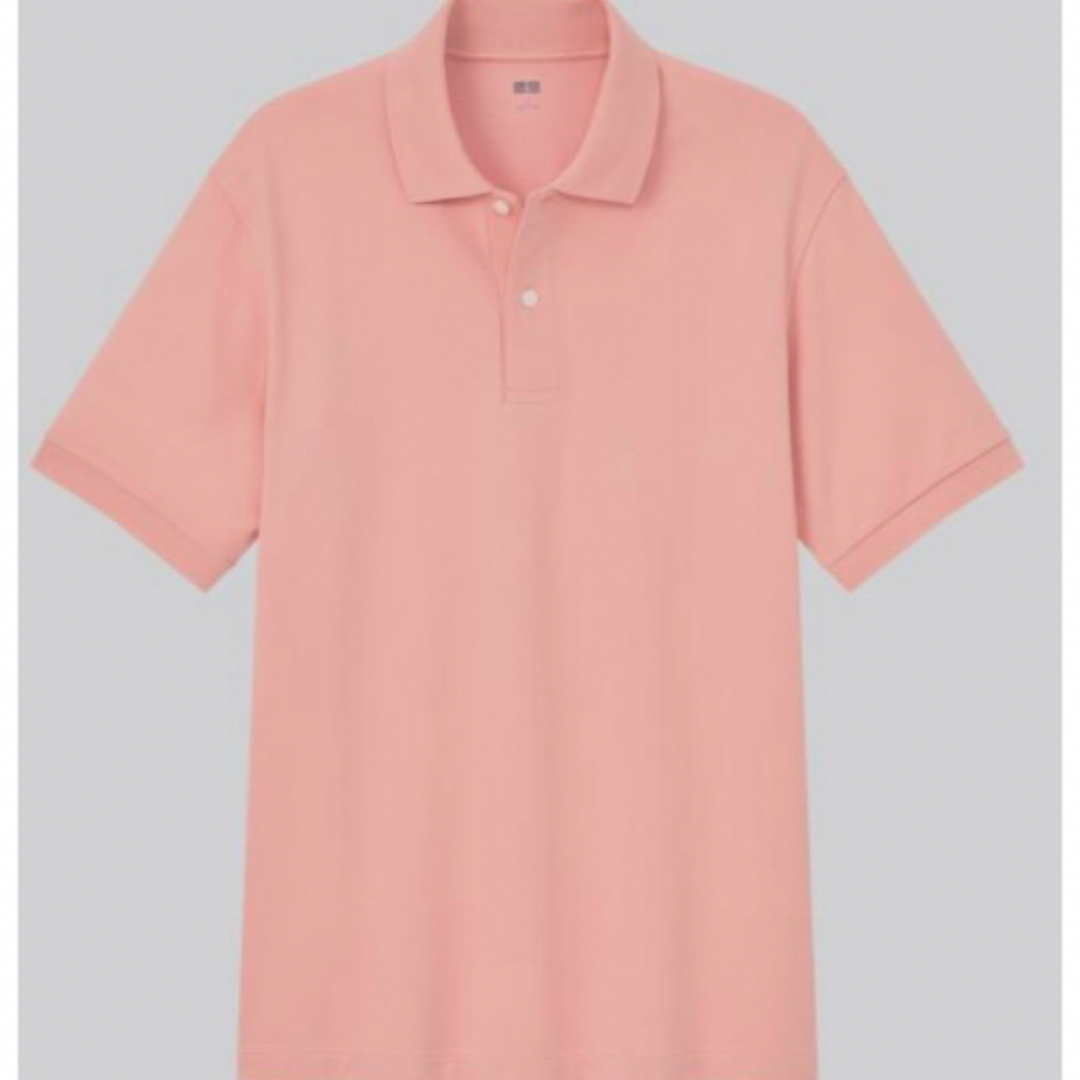 UNIQLO(ユニクロ)の＊美品＊［UNIQLO］ドライカノコポロシャツ PINK / Lサイズ メンズのトップス(ポロシャツ)の商品写真