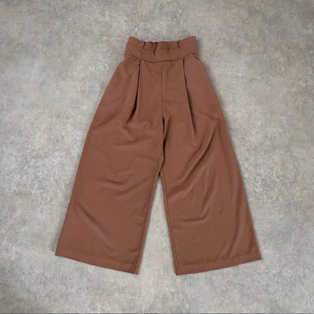 ViS(ヴィス)のVIS：ハイウエストワイドパンツ レディースのパンツ(カジュアルパンツ)の商品写真