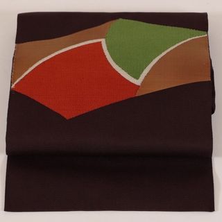 帯　名古屋帯　あずき色　着物　／141