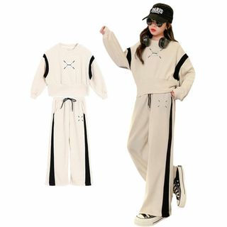 新品 [KOSIKINI] 子供服 ジャージ キッズ 女の子 セットアップ 春 (その他)