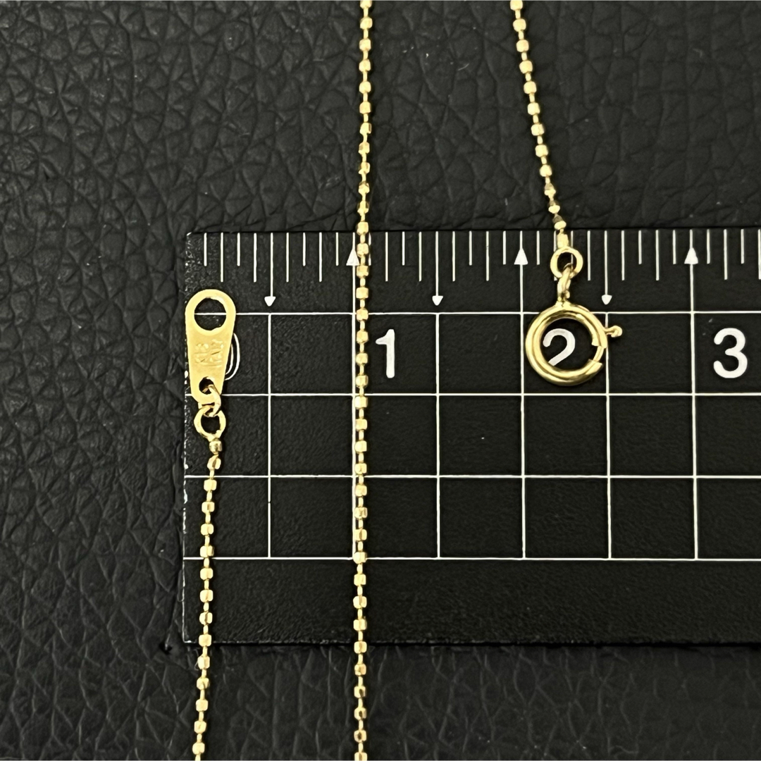 (C072502)K18 YG ネックレス ボールチェーン アクセサリー 18金 レディースのアクセサリー(ネックレス)の商品写真