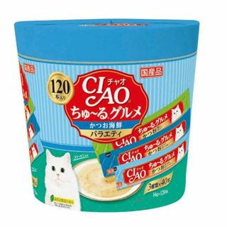 新品 いなばペットフード チャオ CIAOちゅ～るグルメ かつお海鮮バラエティ