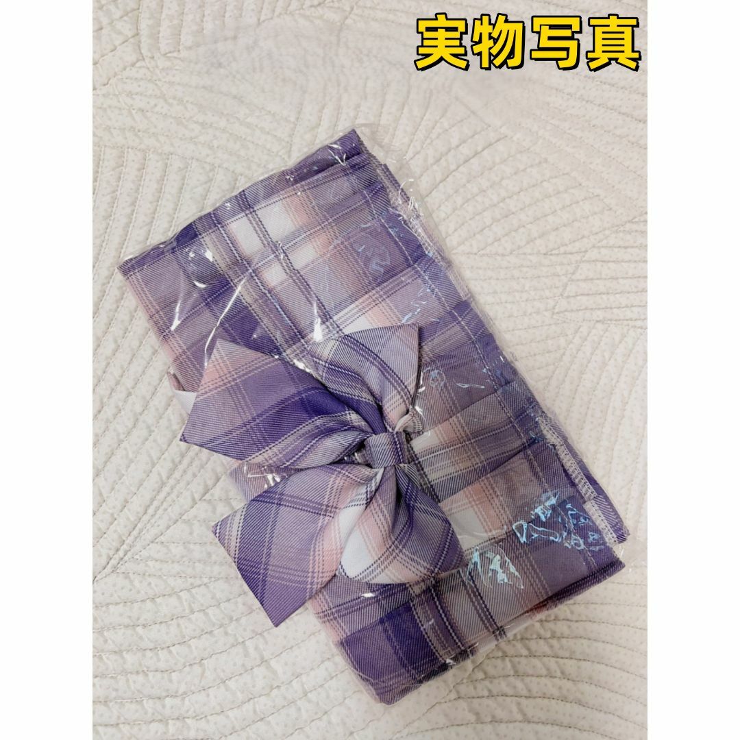 キッズ　プリーツスカート　150　リボン　2点セット　女の子　チェック柄　韓国 キッズ/ベビー/マタニティのキッズ服女の子用(90cm~)(スカート)の商品写真