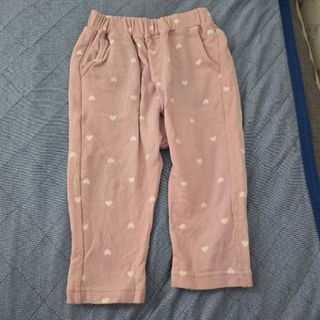 【GU】ハート総柄 パンツ 80cm