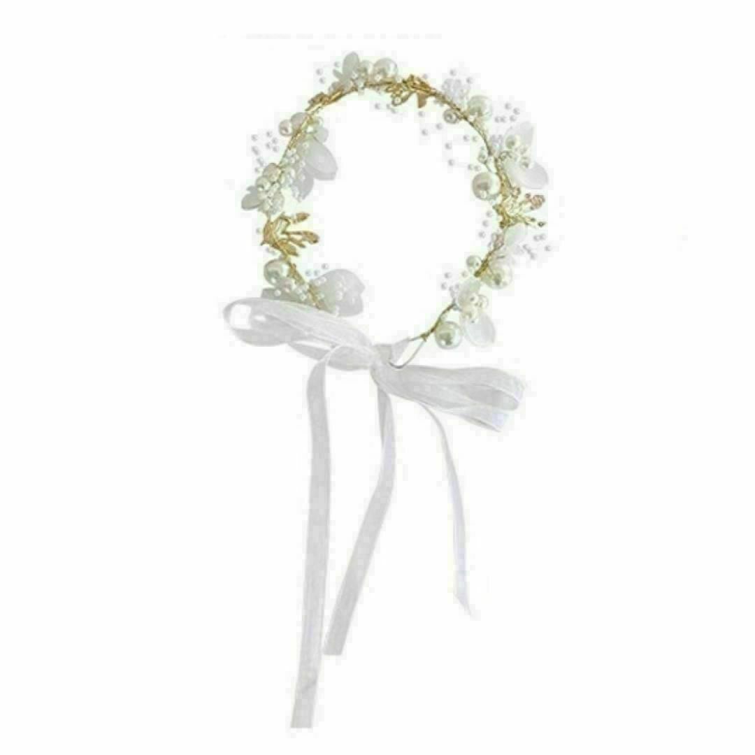 ヘッドドレス キッズ ヘアアクセサリー 女の子 髪飾り フラワー 花かんむり キッズ/ベビー/マタニティのこども用ファッション小物(その他)の商品写真