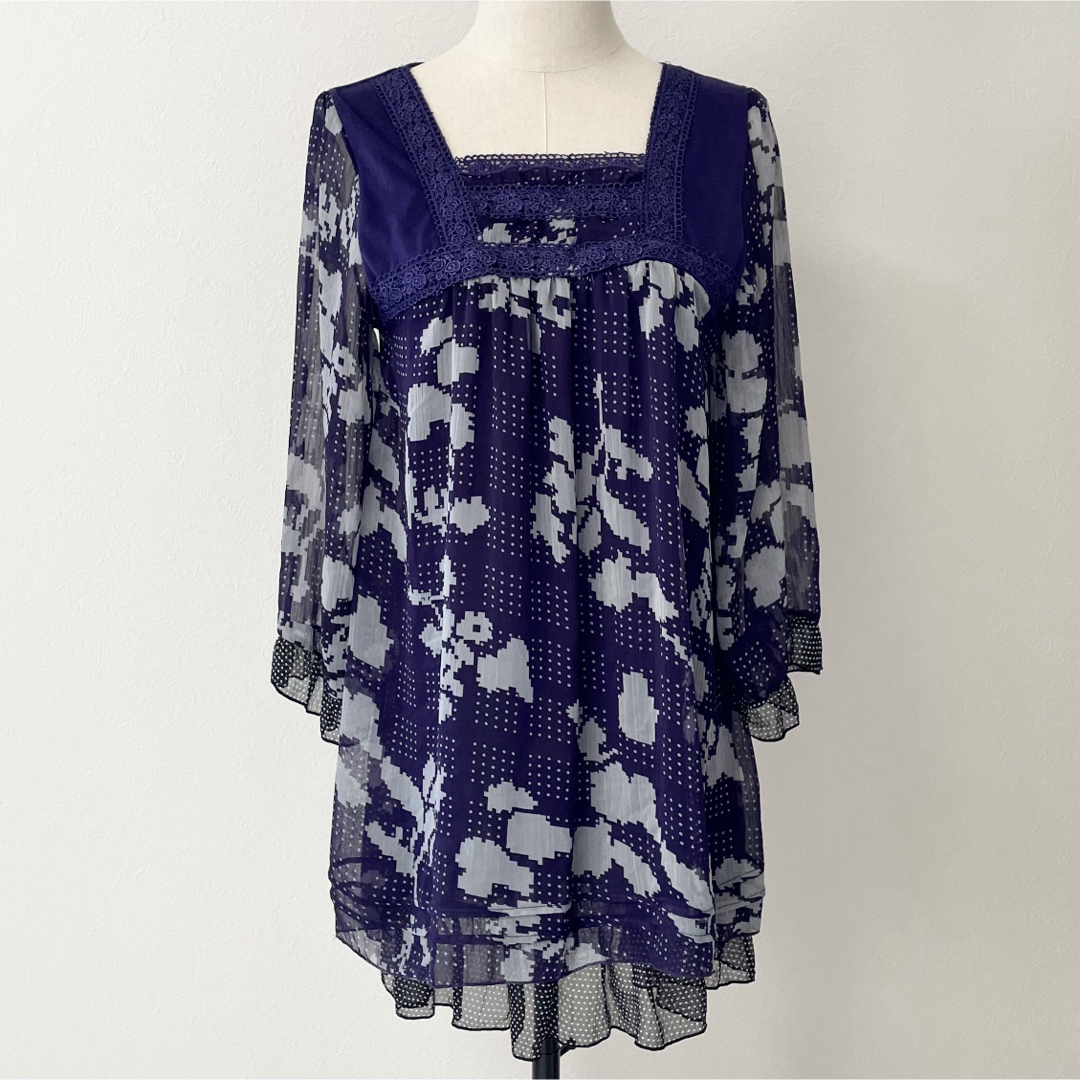 Basic Tone Clothes  モザイク柄　チュニック レディースのトップス(チュニック)の商品写真