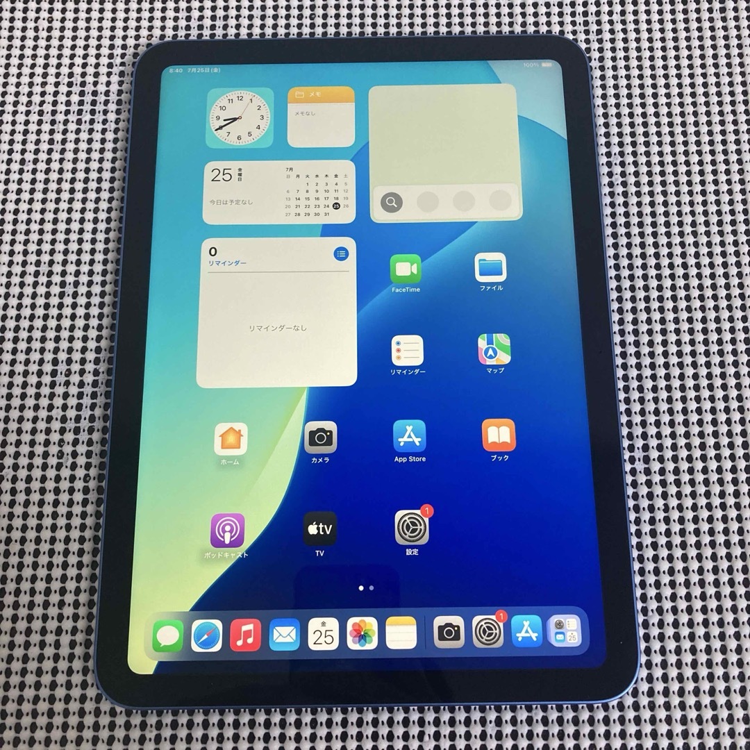 iPad(アイパッド)の2387【早い者勝ち】電池最良好☆iPad10第10世代64GB WIFIモデル スマホ/家電/カメラのPC/タブレット(タブレット)の商品写真