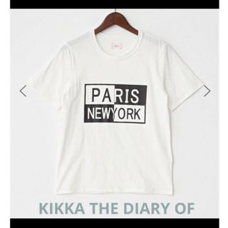 キッカザダイアリーオブ(KIKKA THE DIARY OF)のKIKKA THE DIARY OF    ロゴ  半袖　Tシャツ　カットソー(Tシャツ(半袖/袖なし))