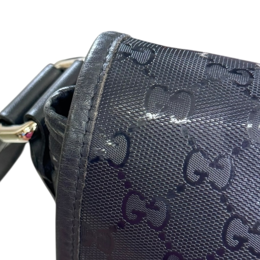 GUCCI(グッチ)のグッチ GGインプリメ ショルダーバッグ PVC 201732 ネイビー レディース GUCCI  中古 レディースのバッグ(ショルダーバッグ)の商品写真