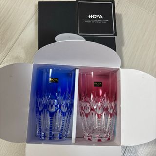 HOYA クリスタルガラス　2個セット(グラス/カップ)