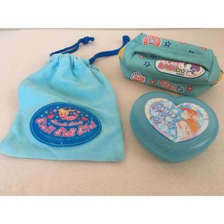 iloveBABYポーチ&はるかふくしまハート型ケース付き手鏡&巾着袋