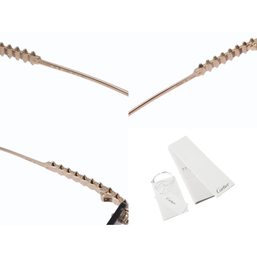 Cartier(カルティエ)の極美品 CARTIER カルティエ クラッシュ ドゥ サングラス リムレス ESW00748 グラデーショングレー ゴールド金具 中古 4b004840 メンズのファッション小物(サングラス/メガネ)の商品写真