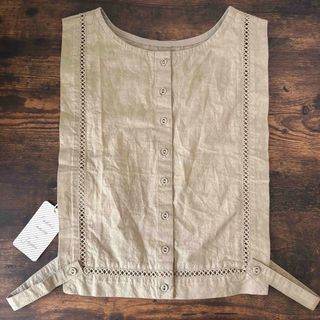 【新品タグ付き】TSUHARU 綿麻 刺繍　レース 2wayベスト SM2(ベスト/ジレ)