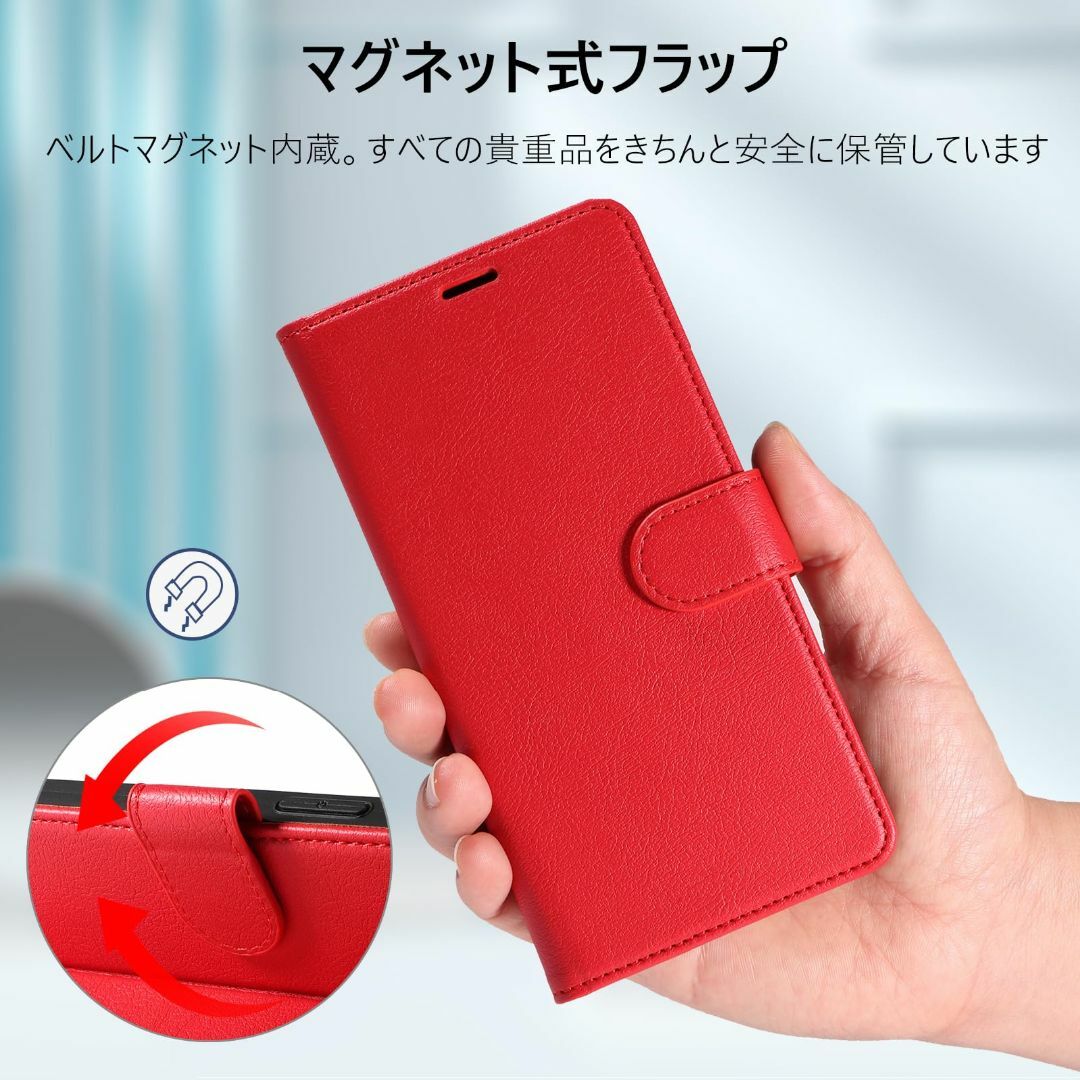 【色:レッド_サイズ:iPhone 15 用】QUEASON 互換品 スマホケー スマホ/家電/カメラのスマホアクセサリー(その他)の商品写真
