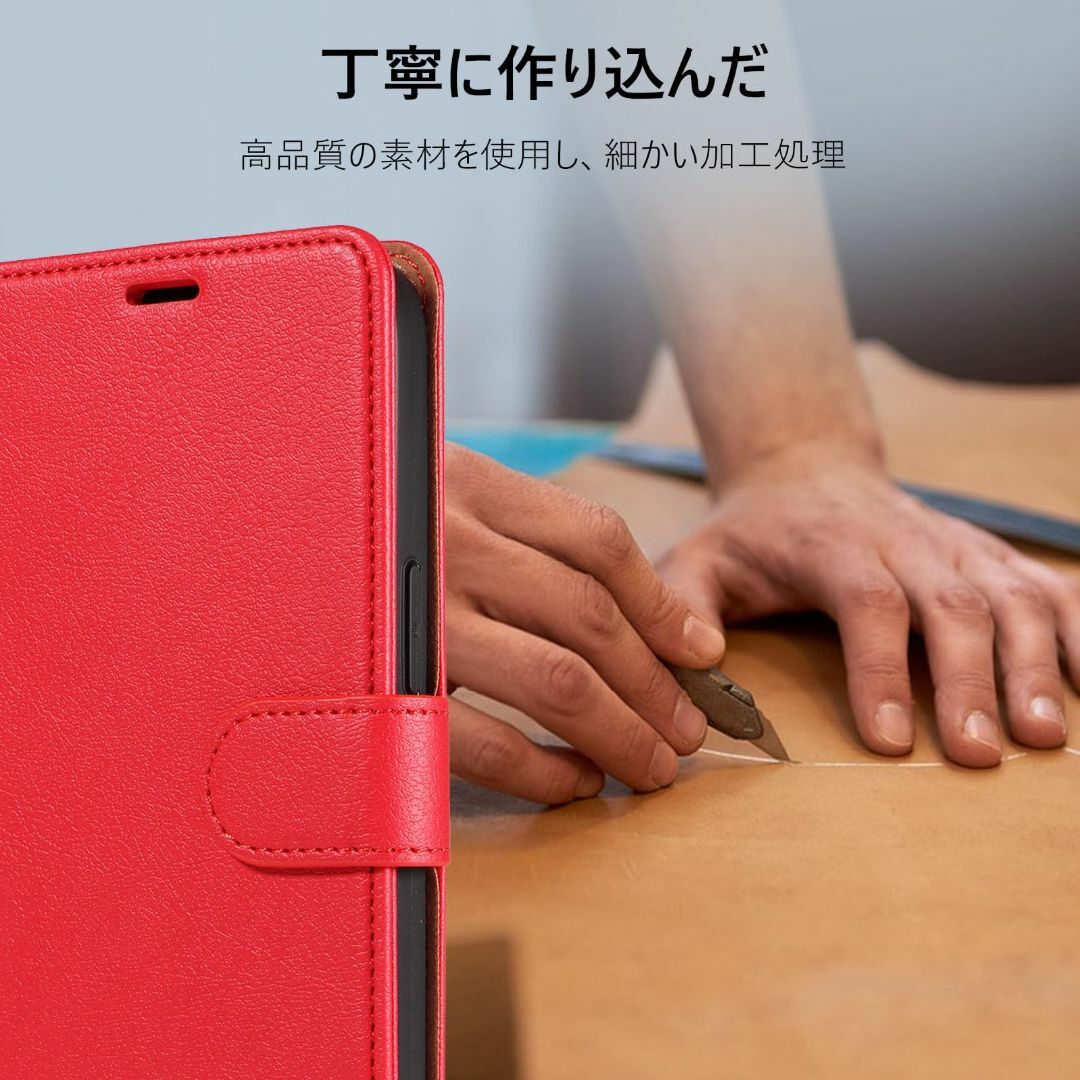 【色:レッド_サイズ:iPhone 15 用】QUEASON 互換品 スマホケー スマホ/家電/カメラのスマホアクセサリー(その他)の商品写真