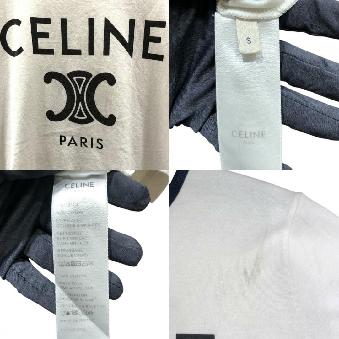 CELINE(セリーヌ)の　セリーヌ CELINE ロゴプリントTシャツ 2X372671Q ホワイト コットン コットン レディース 半袖Ｔシャツ レディースのトップス(Tシャツ(半袖/袖なし))の商品写真