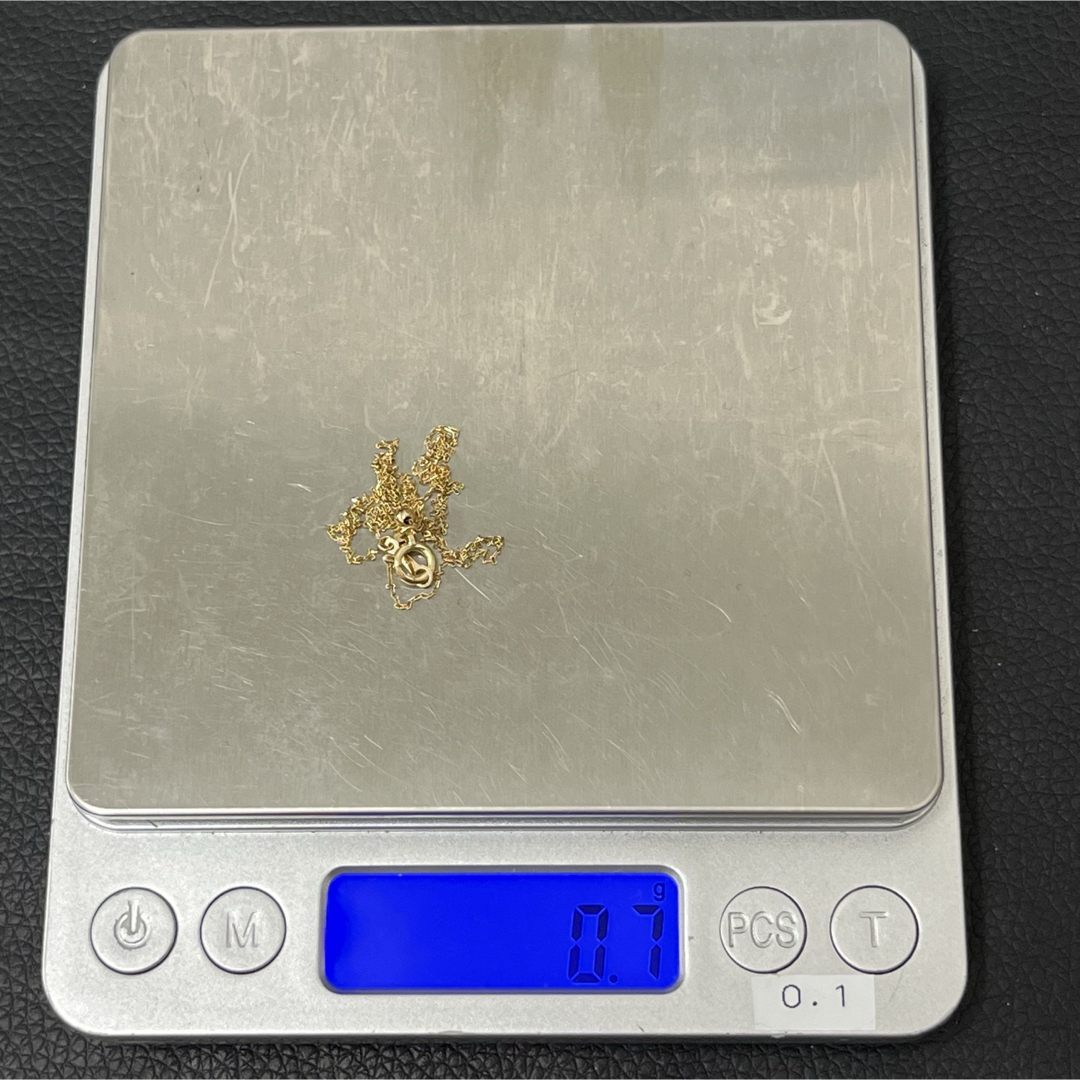 (C072517)K18 YG ネックレス 小豆チェーン スライドアジャスター レディースのアクセサリー(ネックレス)の商品写真