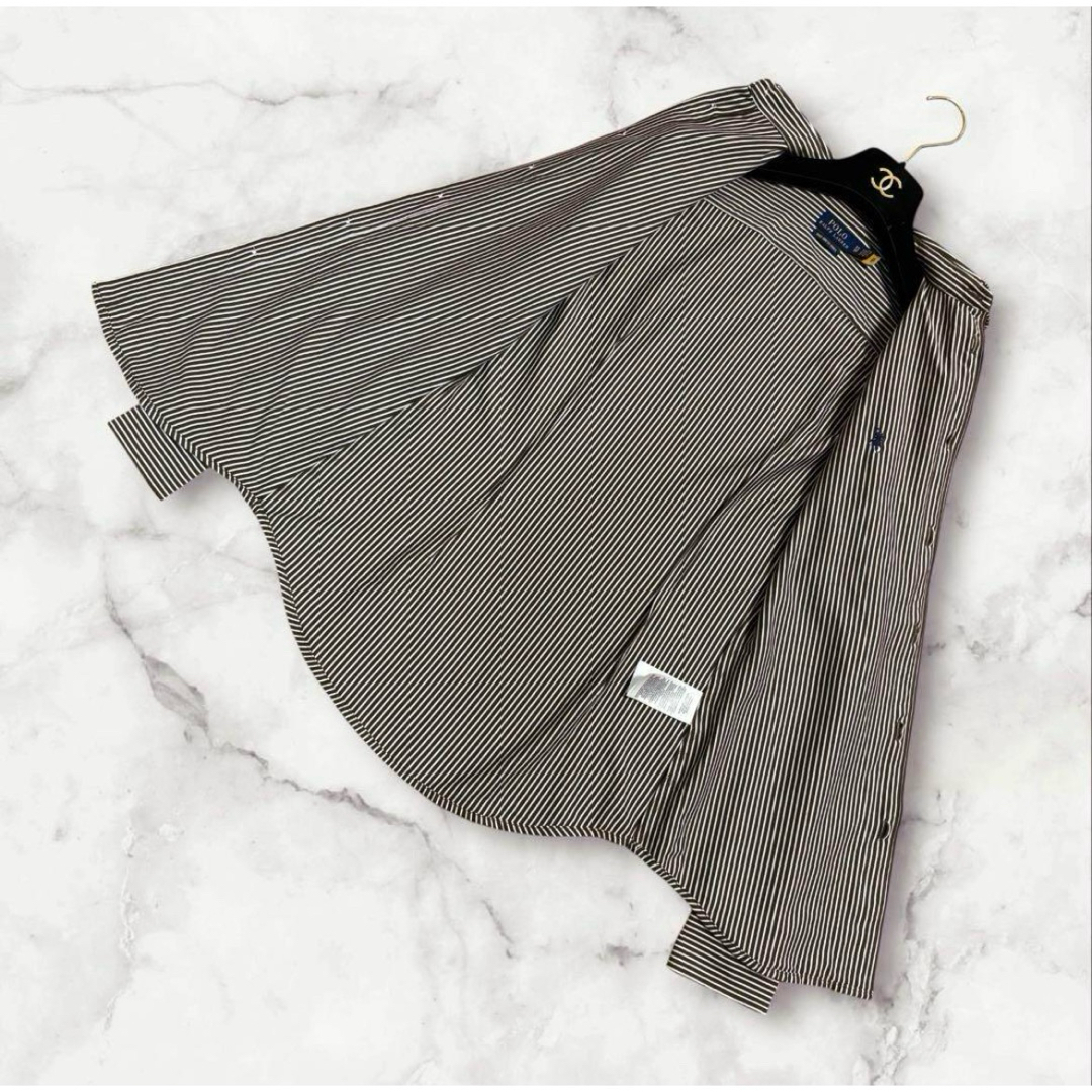 POLO RALPH LAUREN(ポロラルフローレン)の現行QRタグ　POLO RALPH LAUREN ドレスシャツ　カラーキーパー付 レディースのトップス(シャツ/ブラウス(長袖/七分))の商品写真