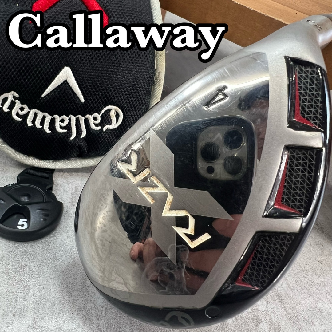 Callaway(キャロウェイ)のCallaway　キャロウェイ　RAZR　レーザー　メンズゴルフ4U　カーボン　S　24°　右利き用　UT　ユーティリティー　ヘッドカバー スポーツ/アウトドアのゴルフ(クラブ)の商品写真