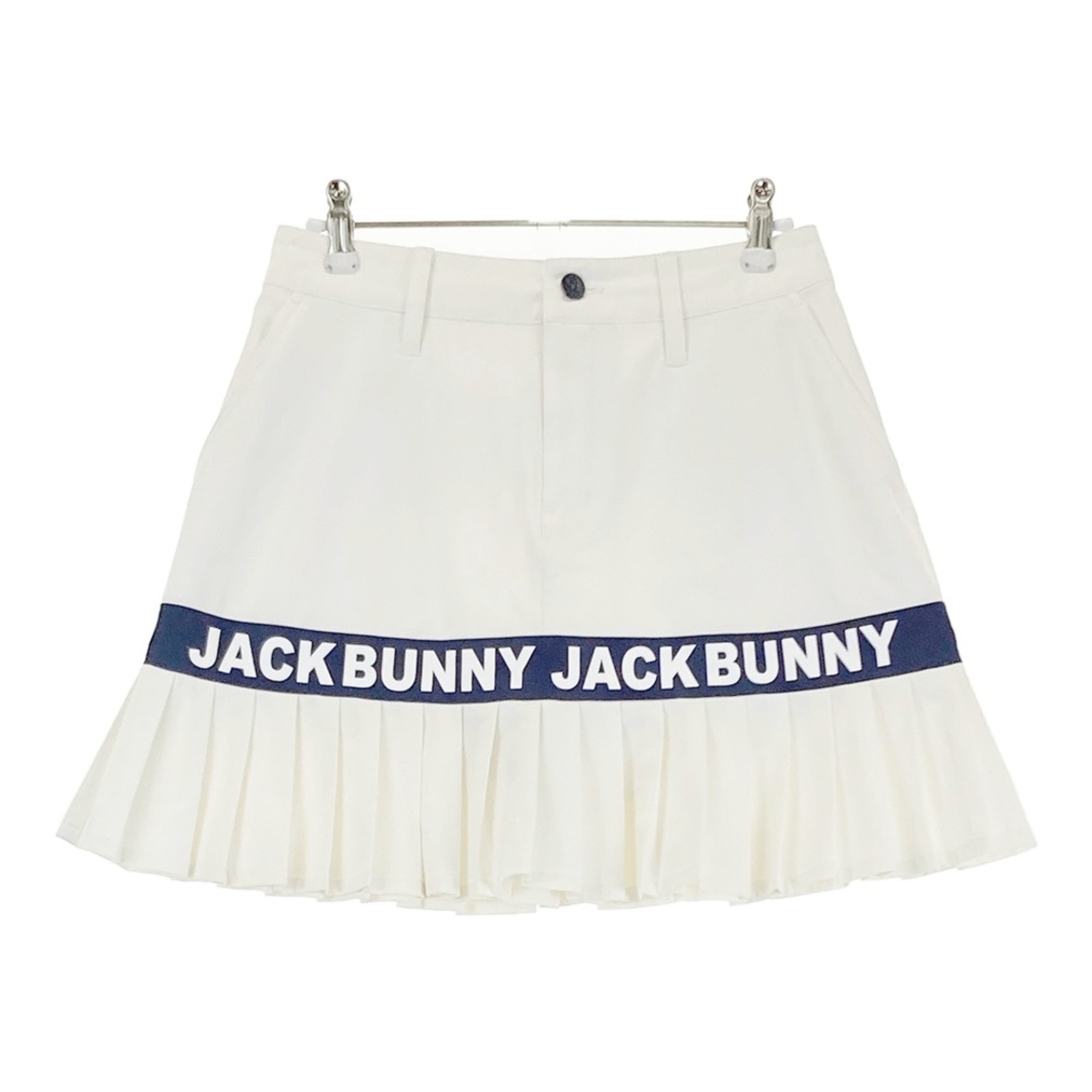 サイズ：1 JACK BUNNY ジャックバニー  インナー付 プリーツスカート  ホワイト系 [240101494766] ゴルフウェア レディース ストスト スポーツ/アウトドアのゴルフ(ウエア)の商品写真