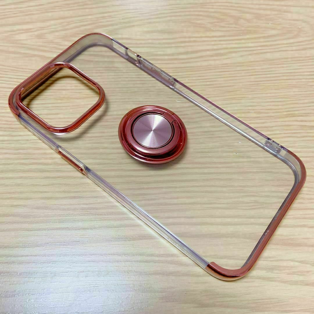 ＊iPhone 14 Pro Max ケース　ピンク　メタリックフレーム スマホ/家電/カメラのスマホアクセサリー(iPhoneケース)の商品写真