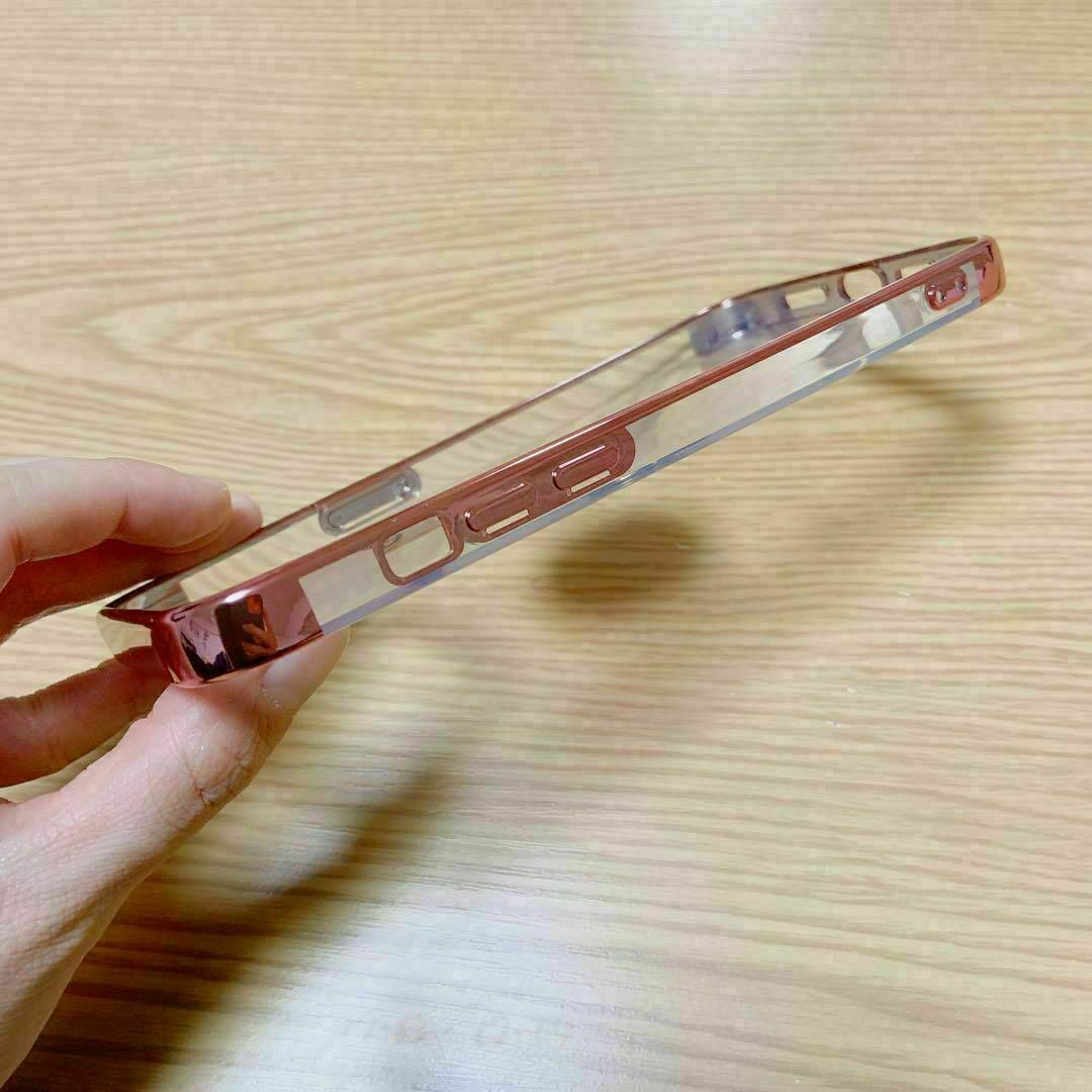 ＊iPhone 14 Pro Max ケース　ピンク　メタリックフレーム スマホ/家電/カメラのスマホアクセサリー(iPhoneケース)の商品写真