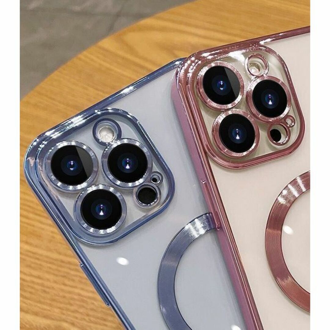 iphone16proケース TPU 無線 磁気 ワイヤレス充電 シルバー  スマホ/家電/カメラのスマホアクセサリー(その他)の商品写真