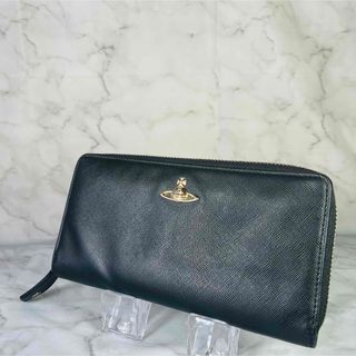 ヴィヴィアンウエストウッド(Vivienne Westwood)のVivienne Westwood　長財布　ラウンドジップ　オーブ　ゴールドロゴ(長財布)