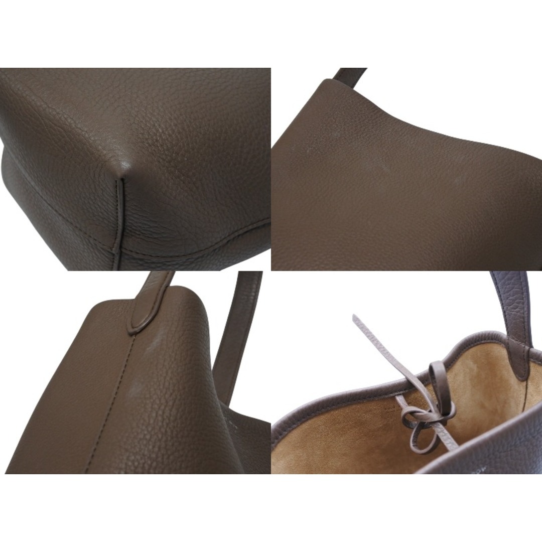 THE ROW ザロウ パークトートバッグ 限定カラー エレファント W1314 カーフスキン ブラウン スモール 美品 中古 4b004797 レディースのバッグ(トートバッグ)の商品写真