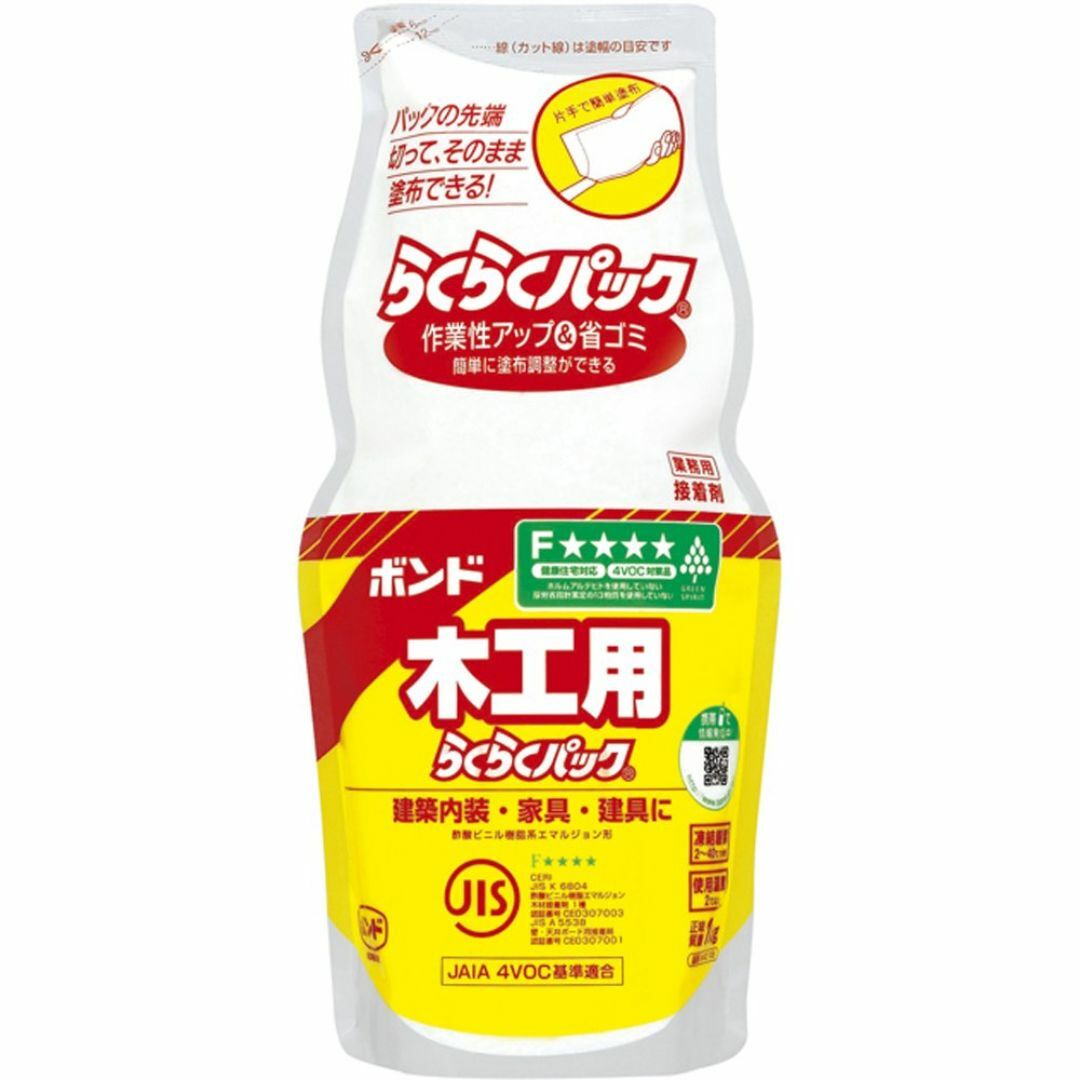 コニシ(KONISHI) ボンド 木工用 らくらくパック 1kg(ポリ袋) #4 その他のその他(その他)の商品写真
