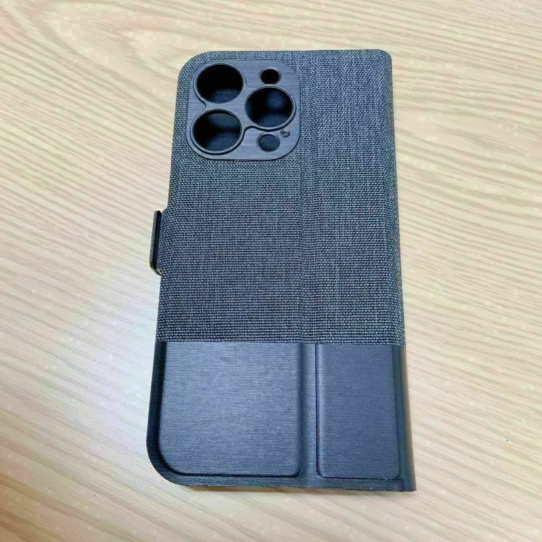 ＊iPhone 14 Pro ケース 財布型 手帳型　ブラック　おしゃれ スマホ/家電/カメラのスマホアクセサリー(iPhoneケース)の商品写真