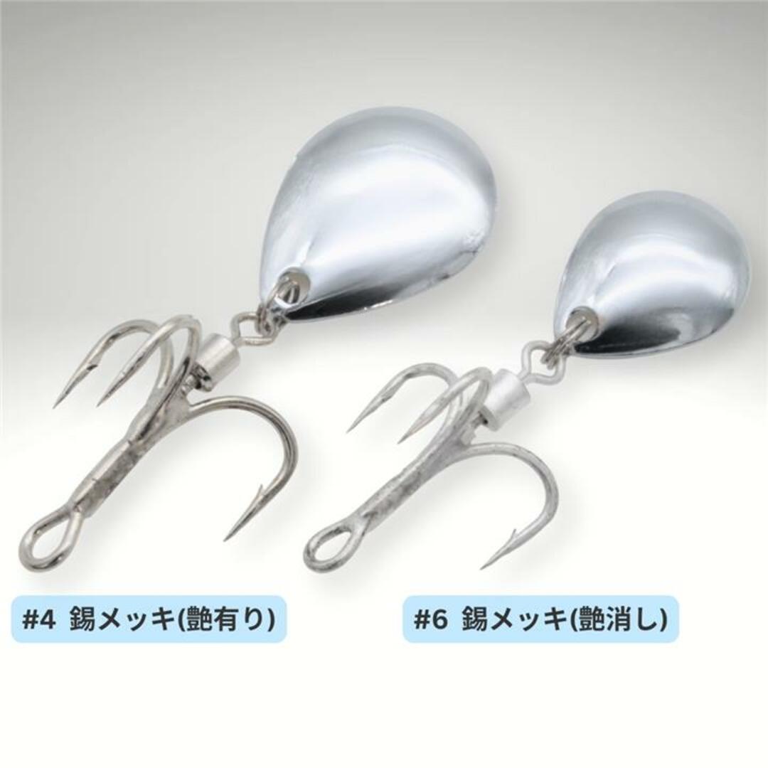 スピンテール コロラドブレードフック #4 10個セット ルアーブレードチューン スポーツ/アウトドアのフィッシング(ルアー用品)の商品写真