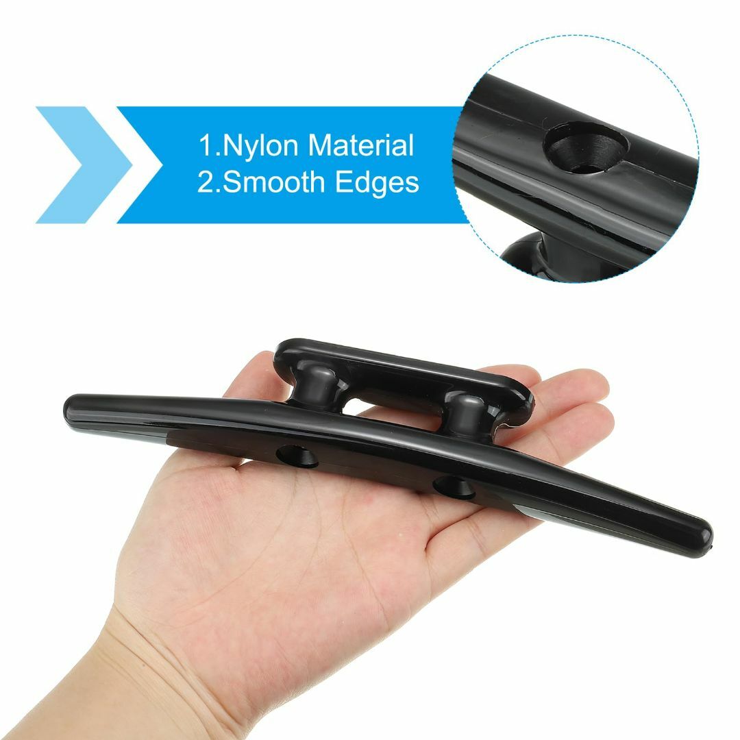 PATIKIL 202 mm ナイロンボートドッククリート 4個 カヤック 小型 スポーツ/アウトドアのフィッシング(その他)の商品写真