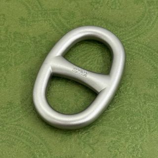 エルメス(HERMES)のHERMES シェーヌダンクル スカーフリング シルバー 077423(バンダナ/スカーフ)