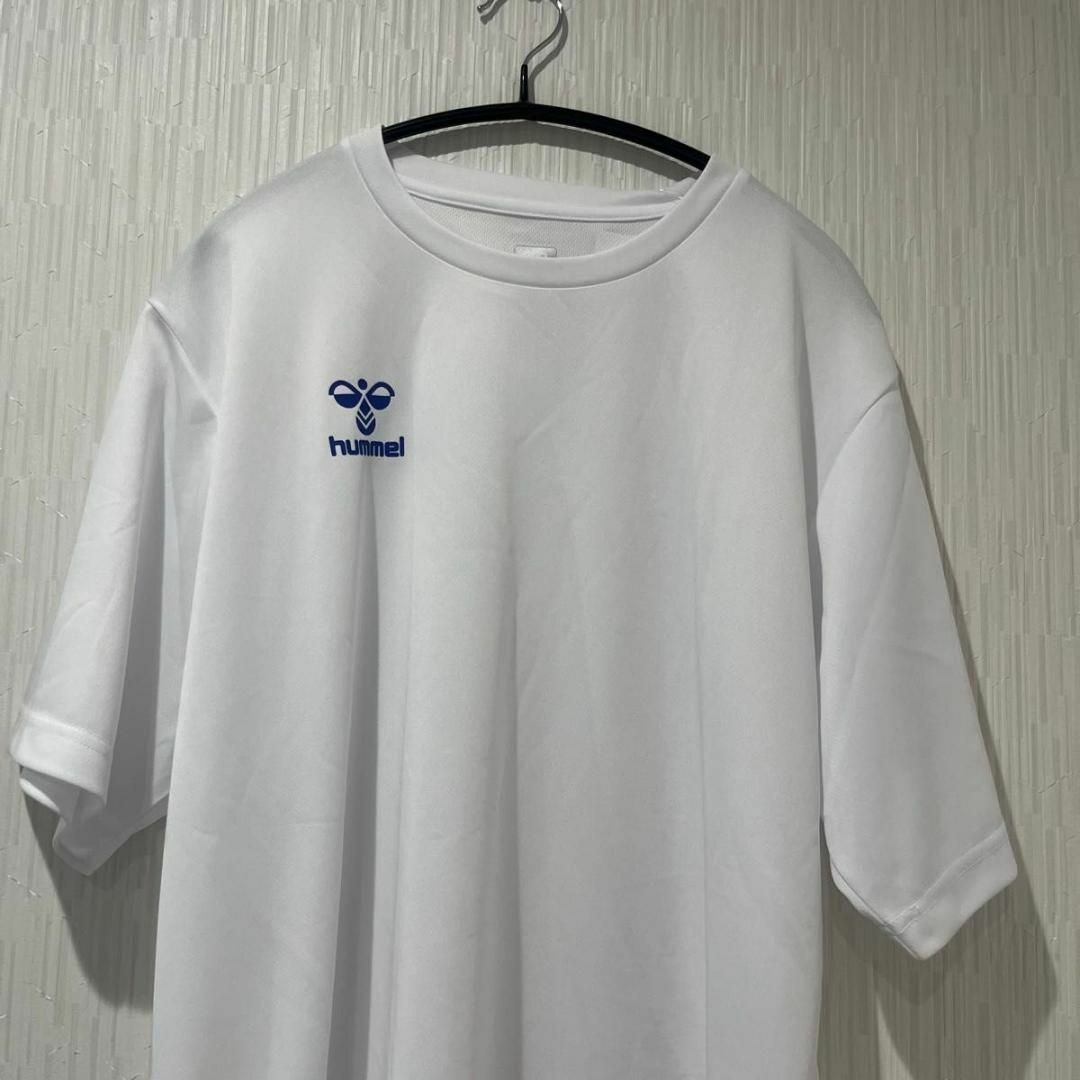 hummel(ヒュンメル)のhummel プラクティスシャツ XOサイズ ホワイト 未使用 スポーツ/アウトドアのサッカー/フットサル(ウェア)の商品写真
