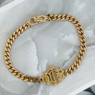 クリスチャンディオール(Christian Dior)の【未使用品】Dior  ブレスレット エンブレム ゴールド CDロゴ 202(ブレスレット)