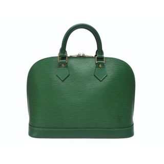 ルイヴィトン(LOUIS VUITTON)の極美品 LOUIS VUITTON ルイヴィトン アルマPM ハンドバッグ M52144 エピ レザー ゴールド金具 グリーン 中古 4b004861(ハンドバッグ)