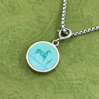 エルメス(HERMES)のHERMES コロゾ 馬車 ペンダント トップ ネックレス 076272(ネックレス)