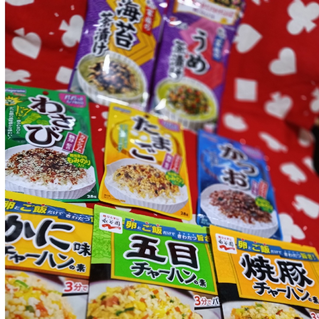 💥ごはんがあればOKです。　茶漬け・ふりかけ・チャーハンの素　８点　 食品/飲料/酒の食品(その他)の商品写真