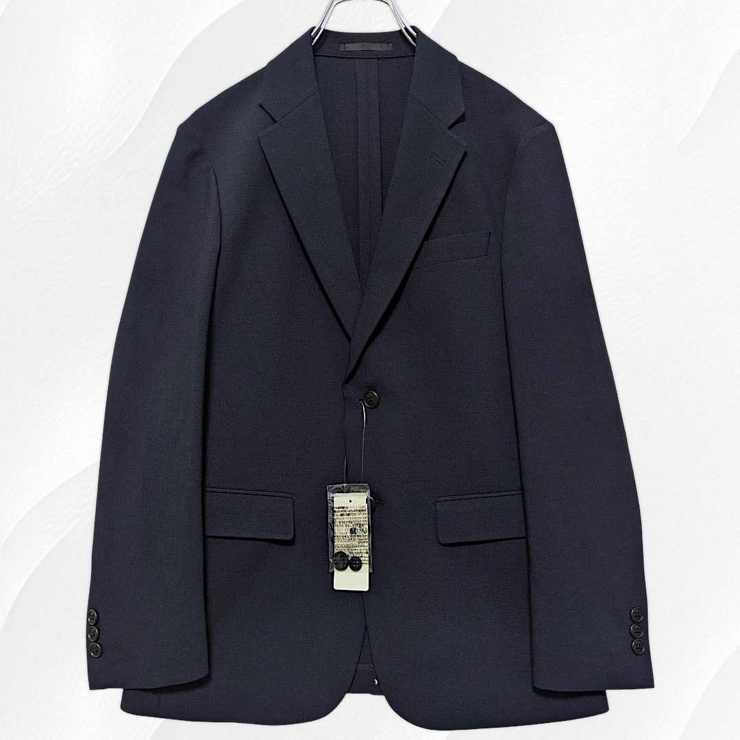 UNIQLO(ユニクロ)の新品未使用　ユニクロ　感動ジャケット　テーラードジャケットウールライク　ネイビー メンズのジャケット/アウター(テーラードジャケット)の商品写真