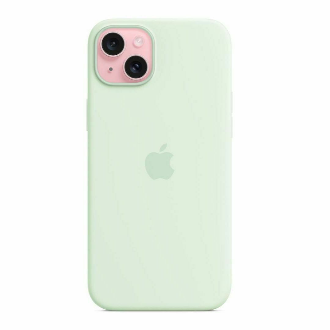 新品-純正互換品-iPhone15Plus シリコンケース・ ソフトミント スマホ/家電/カメラのスマホアクセサリー(iPhoneケース)の商品写真