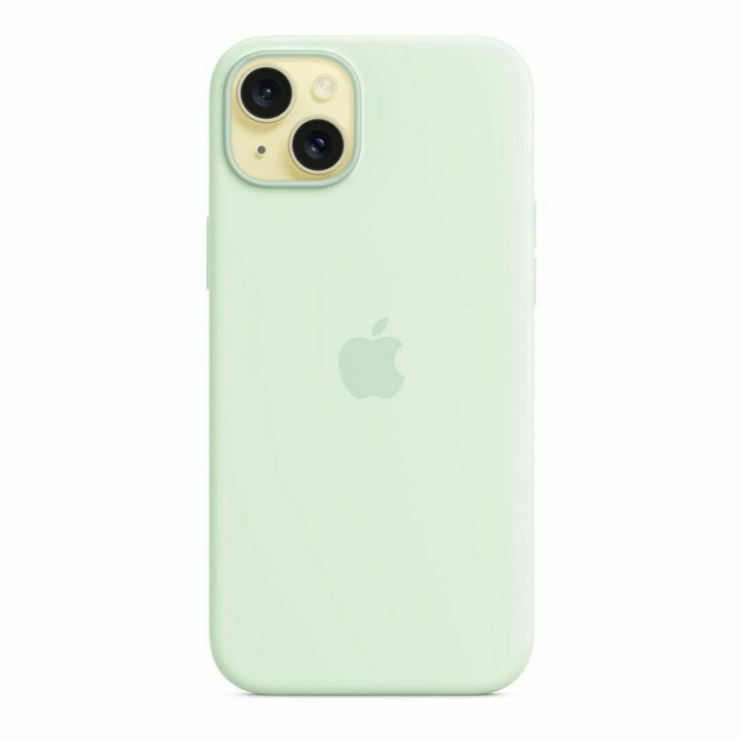 新品-純正互換品-iPhone15Plus シリコンケース・ ソフトミント スマホ/家電/カメラのスマホアクセサリー(iPhoneケース)の商品写真