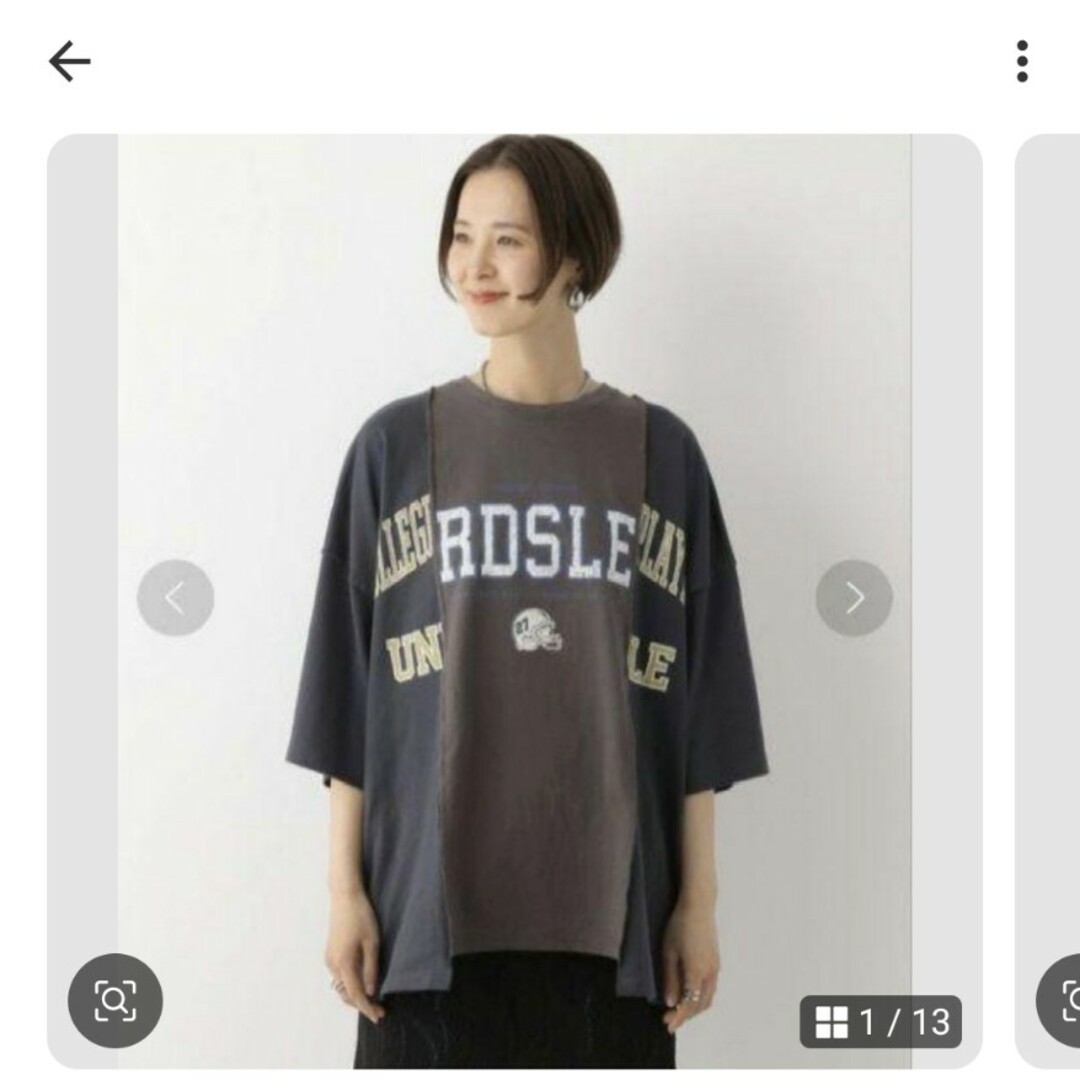 LEPSIM(レプシィム)のレプシィム★リメイク風ワイドT レディースのトップス(Tシャツ(半袖/袖なし))の商品写真