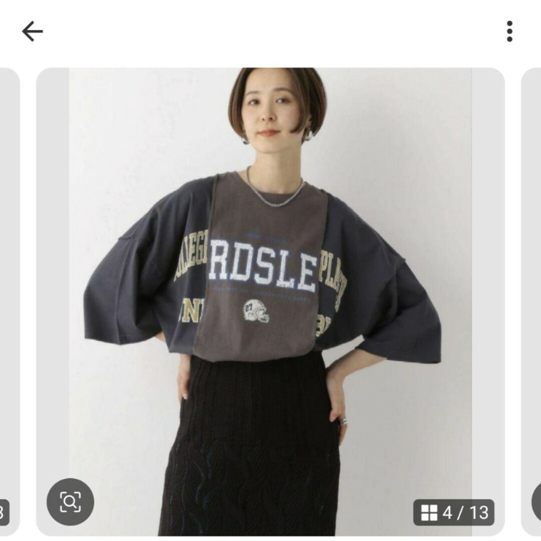 LEPSIM(レプシィム)のレプシィム★リメイク風ワイドT レディースのトップス(Tシャツ(半袖/袖なし))の商品写真