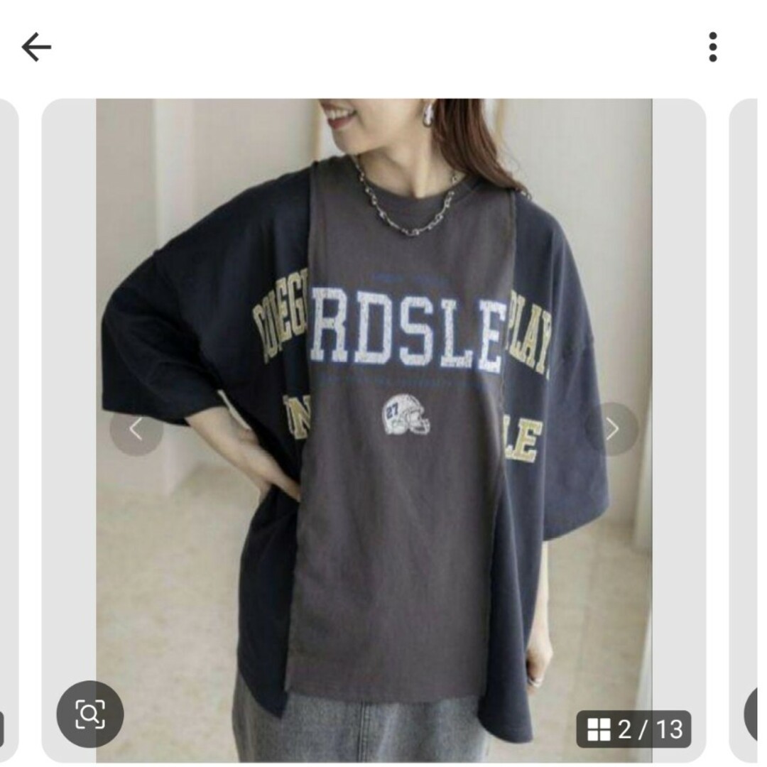 LEPSIM(レプシィム)のレプシィム★リメイク風ワイドT レディースのトップス(Tシャツ(半袖/袖なし))の商品写真