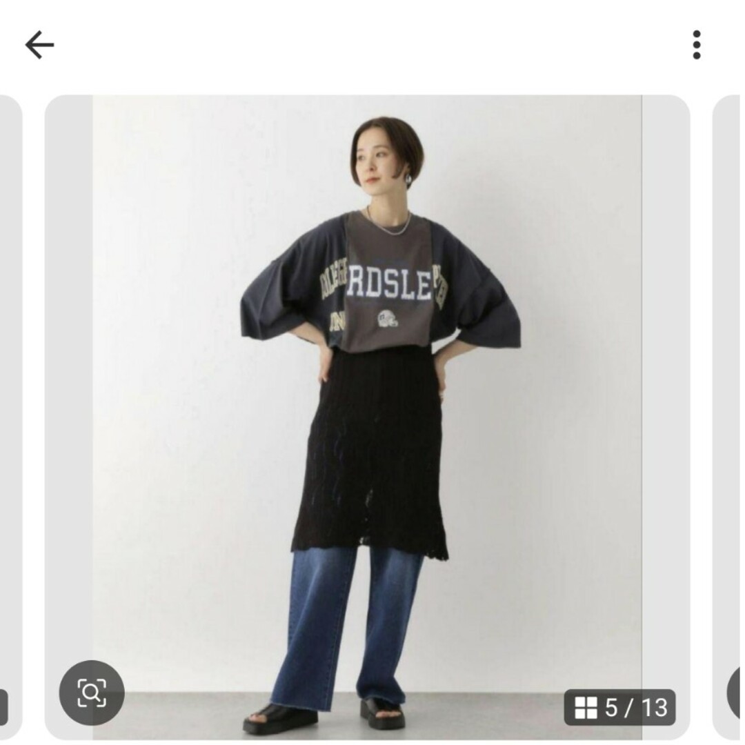 LEPSIM(レプシィム)のレプシィム★リメイク風ワイドT レディースのトップス(Tシャツ(半袖/袖なし))の商品写真