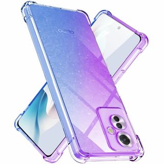 OPPO Reno11 A ケース クリア TPU 薄型 軽量 グラデーション色(その他)