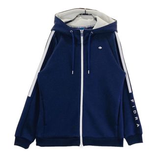 サイズ：L FIDRA フィドラ  フード付 ジップジャケット  ネイビー系 [240101492866] ゴルフウェア レディース ストスト(ウエア)